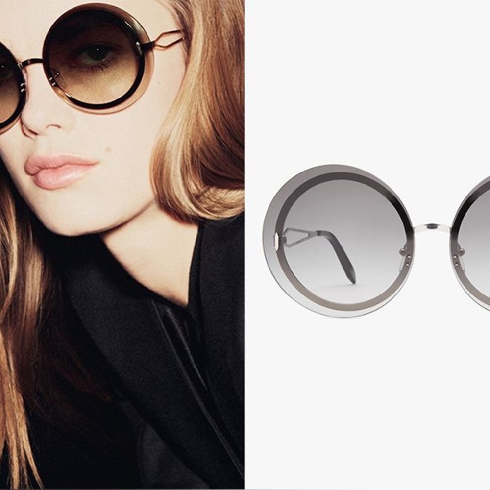 Victoria Beckham Stylish Gold Sunglasses - Picture 9 of 9